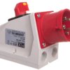 Wtyczka odbiornikowa KOMBI 32A 5P 400V czerwona IP44 625-6W