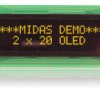 Wyświetlacz OLED Żółty Midas COB Równoległe
