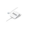 Aktywny Hub USB 3.0 z 4 portami i uchwytem na telefon