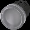 3SU1001-6AA70-0AA0 Indicator light, 22 mm, round, plastic, transparent, lens, smoot
