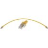 Patch cord SF/UTP 5e linka Cu LSZH,PUR żółty 1,5m 26AWG 09474747010