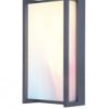 Ogrodowa LAMPA elewacyjna QUBO 5193004118 Lutec prostokątna OPRAWA metalowa LED 16W 2700K - 6500K kinkiet RGB IP54 szary
