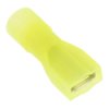 Yellow 6.3mm Nylon Insulated Female Crimp Terminal Connectors