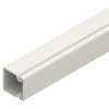 Electrical installation duct, (L x W x H) 2000 x 30 x 18 mm, PVC, white, HKL2030.6, 1 piece with 2 meters