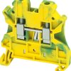 Ground terminal, 2 pole, 0.14-6.0 mm², clamping points: 2, green/yellow, screw connection, NSYTRV42PE