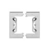 Simon 55 Puszka natynkowa poj., składana do ramek LINE/DUO – Wys: 40 mm. (1 szt. TSC/.. = 2 elementy) Aluminium mat TSC/143
