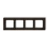 Deco Ramka Poczwórna - Efekt Drewna (Ramka Wenge Spód Czarny) Efekt Wenge Drd-4G