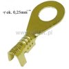 Konektor ( oczko ) mosiądz, 8mm, kabel do 2.5mm2