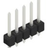 Pin header, 5 pole, pitch 2.54 mm, straight, black, 10054005