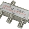3 Port F-Connector Splitter