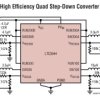 Quad Synchronous Step-Down Regulator: 2.25MHz, 300mA, 200mA, 200mA, 100mA