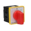 Łącznik krzywkowy 0-1 3P 10A do wbudowania żółto-czerwony SK10-2.8211\P24