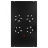 Panel 4x wentylator RACK 19 do szaf 600x1000 podsufitowy czarny NEKU FLR GREEN