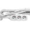 Przedłużacz 3-gniazda z/u 7m /H05VV-F 3G1/ biały P0317
