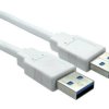 Kabel USB, dł. 0.8m, kolor: Biały