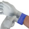 Rękawice jednorazowe, rozm. 9.5-10, XL, 100 szt., kolor: Niebieski, biały, Ansell