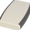ABS handheld enclosure, (L x W x H) 147 x 89 x 25 mm, light gray (RAL 7035), IP54, 1553DGY