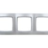 KARO Ramka potrójna srebrny perłowy R-3S/43