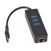 Akyga AK-AD-32- Hub 3x USB 3.0 Akyga AK-AD-32 z kartą sieciową 10/100/1000 15cm