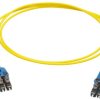 Kabel światłowodowy długość: 2m Z zakończeniem złącze B<B>:</B> LC złącze A: LC średnica: 2.1mm Jednomodowy Żółty