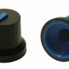 Pokrętło potencjometru oś: 6mm średnica: 16.2mm Kształt D Guma Czarny RS PRO