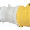 Złącze przemysłowe - zasilające 16A Gniazdo 110 V 2P + E Bals Żółty Montaż na kablu IP44