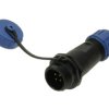 Wtyk; SP1311C/P4I-C; 4 tory; lutowany; 0,75mm2; 4-6,5mm; SP13; na przewód; IP68; 5A; 200V; Weipu; RoHS; SP1311/P4I-C