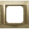 IMPRESJA Ramka potrójna do łączników IP44 złoty metalik RH-3Y/28