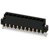 Pin header, 3 pole, pitch 2.54 mm, straight, black, 1821559
