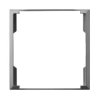 ARIA Ramka ozdobna do gniazd podwójnych do ramek szary mat RO-4U/70