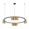 Lampa Wisząca (Koło) Genesis Black Gold 10Xgu10 Ml0375 Milagro