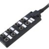 Rozgałęźnik, PIN: 5, wejście: 8 x M12 gniazdo żeńskie, na przewodzie 3m, 24V, 2A DB12-5A8CAB-DPS7B03