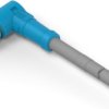 Sensor actuator cable, M8-cable plug, angled to open end, 3 pole, 5 m, PUR, gray, 3 A, T4061220003-005