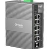 IES210GPP - switch przemysłowy PoE 8-port + 2 RJ45/SFP - combo