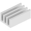 Extruded heatsink, (L x W x H) 25 x 15 x 10 mm, 21.56 to 5.97 K/W, natural aluminum, SK 693 25 AL