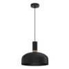 Lampa Wisząca Malmo Black/Wood 1Xe27 Mlp8381 Milagro