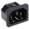 Złącze IEC IEC C14, na Zatrzask Męski 10A Proste Schurter