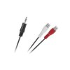 KABEL JACK 3.5-2xRCA GNIAZDO 25cm