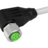 Złącze okrągłe M12 żeńskie kątowe z wolnym końcem przewodów 8pin 7000-17061-2950300