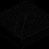 SK508-100SA Heat sink, 100 mm, black anodized, 2.0 K/W