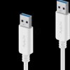 IS2410-010 USB 3.1 cable, iSeries, A connector to A connector, white, 1.0 m