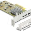 91372 PCI Express x4 Card to 2 x external USB Type-C™ 40 Gbps (DP Alt