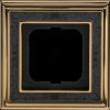 1721-833 Cover frame 1-gang, polished brass, decor anthracite -dynasty®