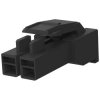 Plug housing, 2 pole, pitch 3.96 mm, straight, black, 176271-9