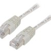 Patch cord F/UTP, Cat 5e, RJ45 wtyk z obu stron, linka, CCA, PVC PP22-0.25M