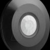 5087 Ceiling motion detector, infrared, 360°, IP20, flat, black