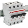Wyłącznik nadprądowy MCB, Typ C, 4-biegunowy, 10A, 400V, na szynę DIN, ABB S204-C10, S200