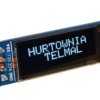 Wyświetlacz OLED 0,91 I2C 3-5V SSD1306 białe