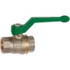 Drinking water ball valve, L 50 mm, 40 bar, brass, nickel-plated, for pipe systems, 133163