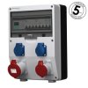 Rozdzielnica budowlana z licznikem 3F Siemens pTD-S 32A 16A 2x230V gniazda Mennekes Schuko Doktorvolt DV-4838-D